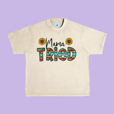 Mama Tried Urban Heavy Tee Designed By Cowhidedigitalart
