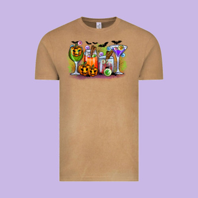 Halloween Vintage Tee Designed By Cowhidedigitalart