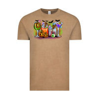 Vintage Coffee halloween Vintage Tee - CowhideDigitalArt