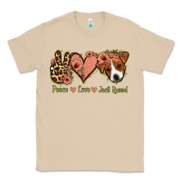 Mushroom Peace Love Jack Russel Classic Tee - Jasminsmagicworld