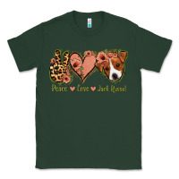 Sports Green Peace Love Jack Russel Classic Tee - Jasminsmagicworld