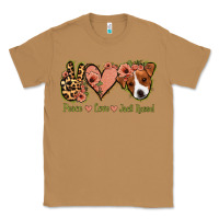 Toasted Coconut Peace Love Jack Russel Classic Tee - Jasminsmagicworld