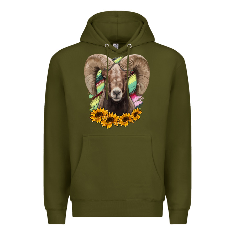 Colorodo Bighorn Sheep Premium Hoodie by Jasminsmagicworld | Teevron
