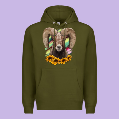Colorodo Bighorn Sheep Premium Hoodie Designed By Jasminsmagicworld