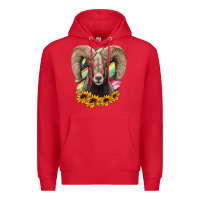 Red Colorodo Bighorn Sheep Premium Hoodie - Jasminsmagicworld
