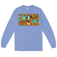 Colony Blue Fall cow Long Sleeve Tee - Artiststas