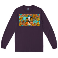 Plum Fall cow Long Sleeve Tee - Artiststas