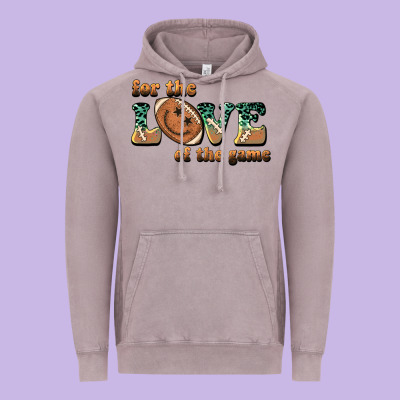For The Love  Of The Game Vintage Hoodie Designed By Barkaloodesign