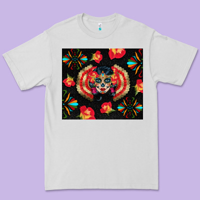 Sugar Skull Tumbler Premium Tee Designed By Bundleandbundleshop