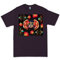 Plum sugar skull tumbler Premium Tee - BundleAndBundleShop