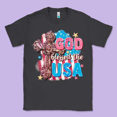 God Blessed The Usa Classic Tee Designed By Fadigitalartstudio