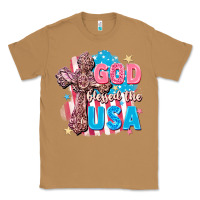 Toasted Coconut God Blessed the USA Classic Tee - FaDigitalArtStudio