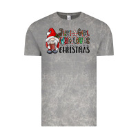 Cloud Rock just a girk who loves christmas Vintage Tee - CowhideDigitalArt