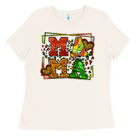 Bone juneteenth leopard frame mama Mother's Day Ladies Tee - LillyAllenDesigns