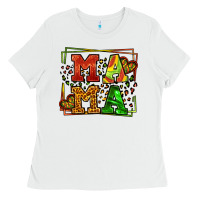 White juneteenth leopard frame mama Mother's Day Ladies Tee - LillyAllenDesigns