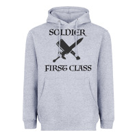 Heather Grey Soldier First Class Heavyweight Hoodie - Bettercallsaul