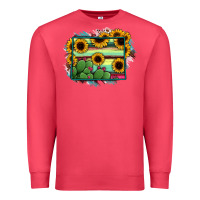 Cardinal Wyoming Map Sunflower Cactus Serape Premium Sweatshirt - RanaPortraitStore