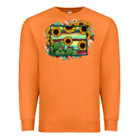 Carrot Wyoming Map Sunflower Cactus Serape Premium Sweatshirt - RanaPortraitStore