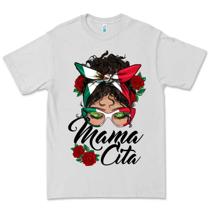 Mexican Mamacita Messy Bun Premium Tee by BundleAndBundleShop | Teevron