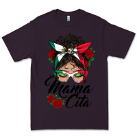 Plum mexican mamacita messy bun Premium Tee - BundleAndBundleShop