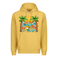Antique Gold summer waves and sun Premium Hoodie - BarkalooDesign