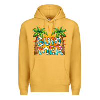 Mustard summer waves and sun Premium Hoodie - BarkalooDesign