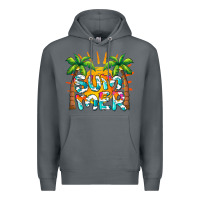Rock summer waves and sun Premium Hoodie - BarkalooDesign