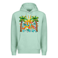 Seafoam summer waves and sun Premium Hoodie - BarkalooDesign
