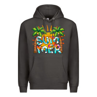 Smoke summer waves and sun Premium Hoodie - BarkalooDesign