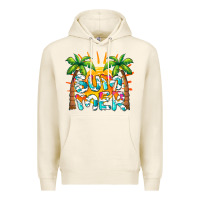Tofu summer waves and sun Premium Hoodie - BarkalooDesign