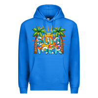True Royal summer waves and sun Premium Hoodie - BarkalooDesign