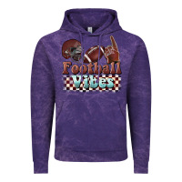 Cloud Purple football vibes Vintage Hoodie - BarkalooDesign