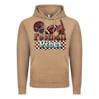 Vintage Coffee football vibes Vintage Hoodie - BarkalooDesign