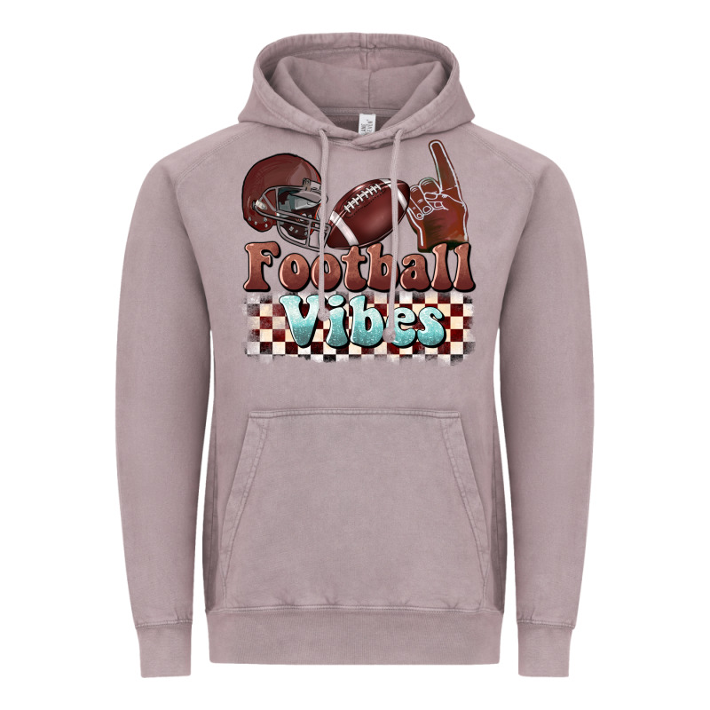 Football Vibes Vintage Hoodie by BarkalooDesign | Teevron