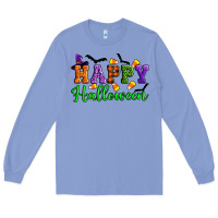 Colony Blue Happy halloween Long Sleeve Tee - Artiststas
