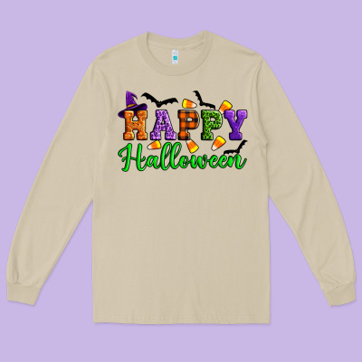 Happy Halloween Long Sleeve Tee Designed By Artiststas
