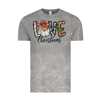 Cloud Rock Love Christmas Santa Vintage Tee - CowhideDigitalArt