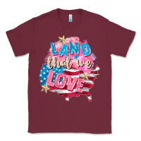 Burgundy Merica leopard lightning bolt Classic Tee - FaDigitalArtStudio