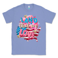 Colony Blue Merica leopard lightning bolt Classic Tee - FaDigitalArtStudio
