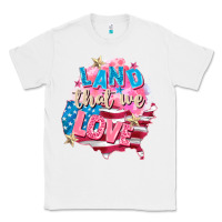 White Merica leopard lightning bolt Classic Tee - FaDigitalArtStudio