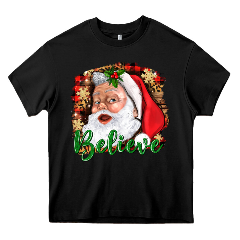 Believe And Santa Heavy Core Tee by BundleAndBundleShop | Teevron