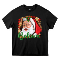Black Believe And Santa Heavy Core Tee - BundleAndBundleShop