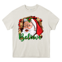 Cream Believe And Santa Heavy Core Tee - BundleAndBundleShop