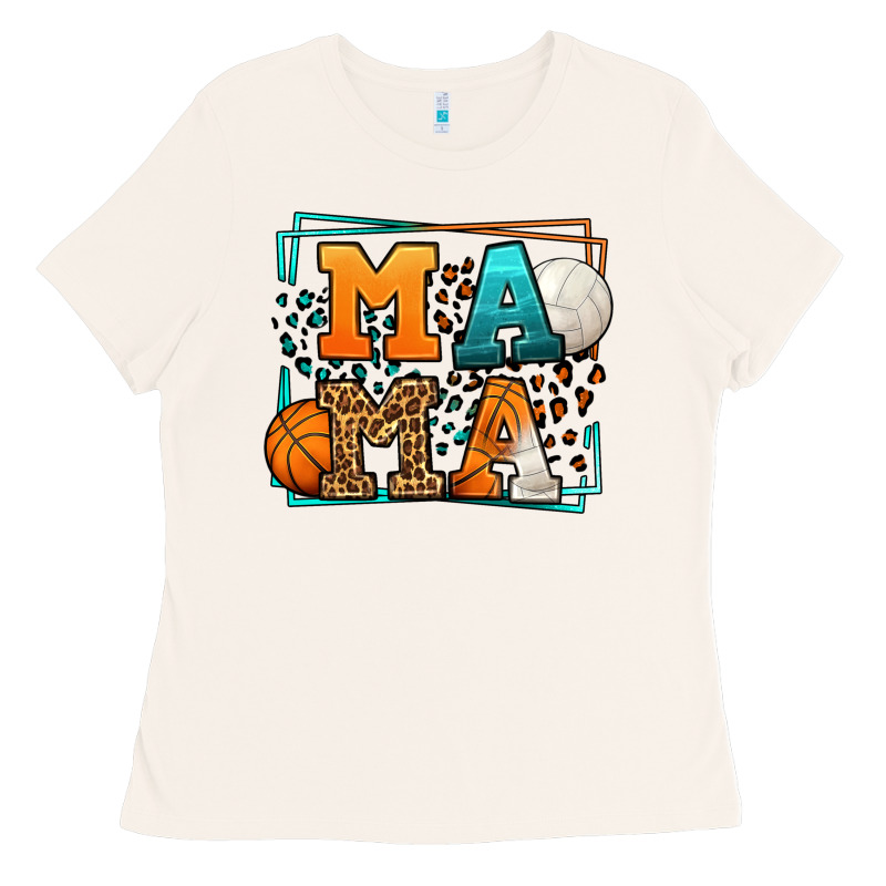 Basketball And Volleyball Mama Mother's Day Ladies Tee by LillyAllenDesigns | Teevron