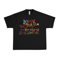 Black happy hallothanksmas Urban Heavy Tee - SublimationCraftShop