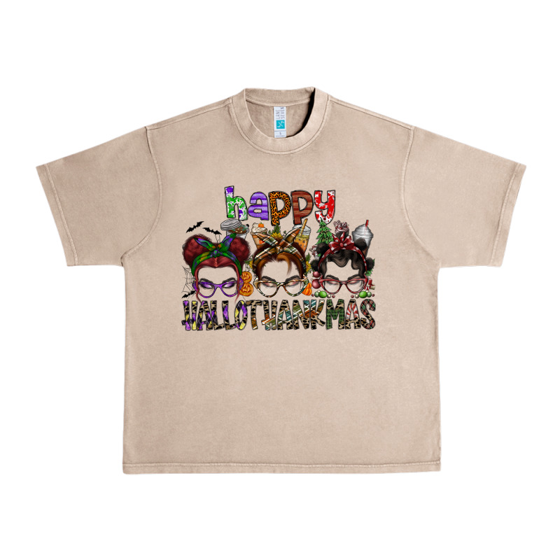 Happy Hallothanksmas Urban Heavy Tee by SublimationCraftShop | Teevron