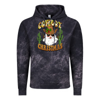 Cloud Black cowboy christmas santa Vintage Hoodie - BarkalooDesign