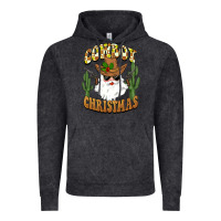 Vintage Black cowboy christmas santa Vintage Hoodie - BarkalooDesign