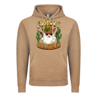 Vintage Coffee cowboy christmas santa Vintage Hoodie - BarkalooDesign