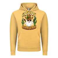 Vintage Mustard cowboy christmas santa Vintage Hoodie - BarkalooDesign